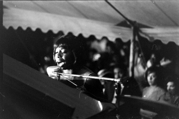 BIRMINGHAM BENEFIT SHOW: Nina Simone performs at the Salute to Freedom benefit concert. (Photo By Grey Villet/The LIFE Premium Collection/Getty Images)
